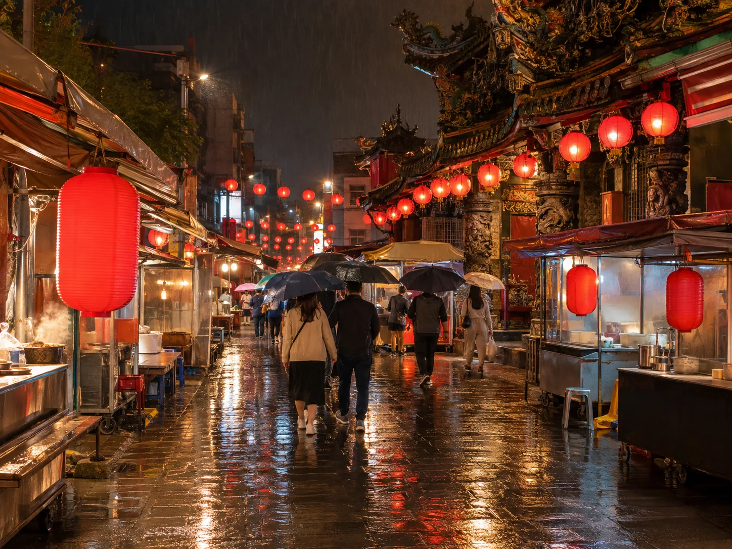 基隆廟口夜市約會｜港邊散步、小吃與雨天備案封面