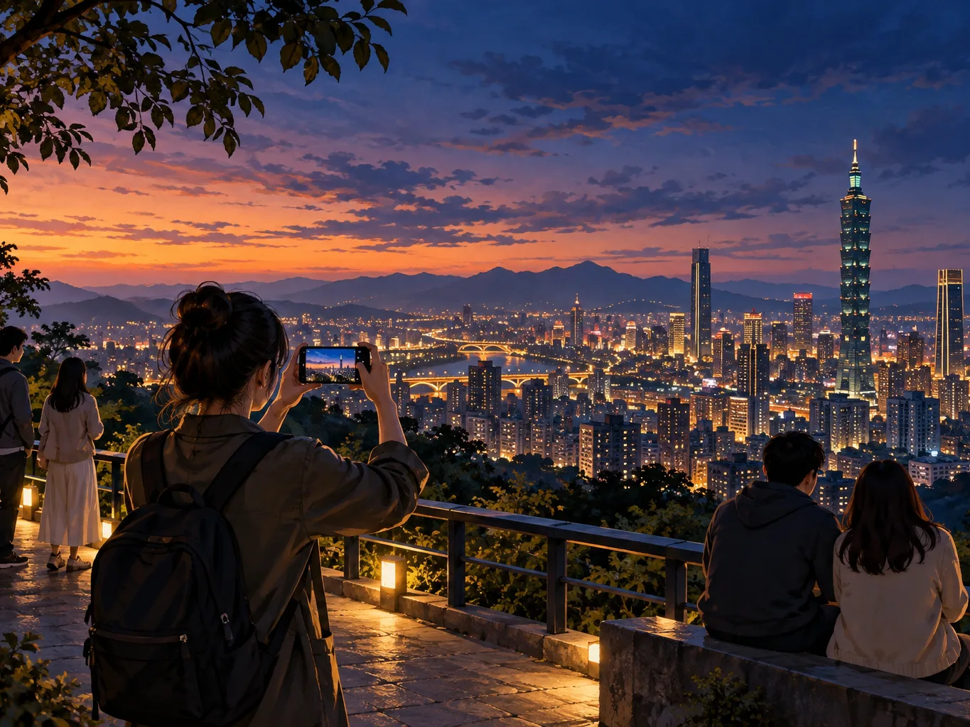 台北夜景拍照怎麼拍？手機構圖、反光與人物曝光入門封面