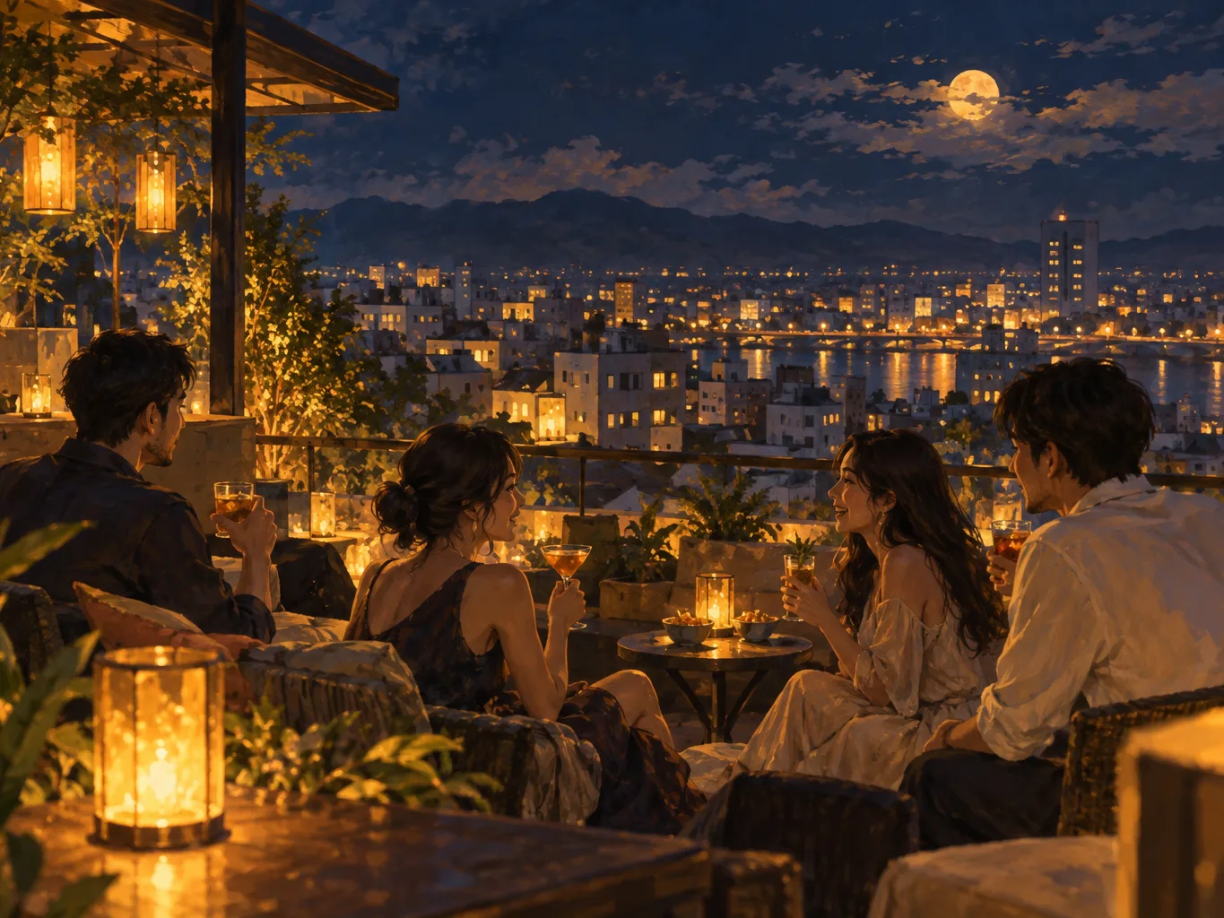 虎尾月廊天臺酒吧：一段高樓露台的夜間記錄封面
