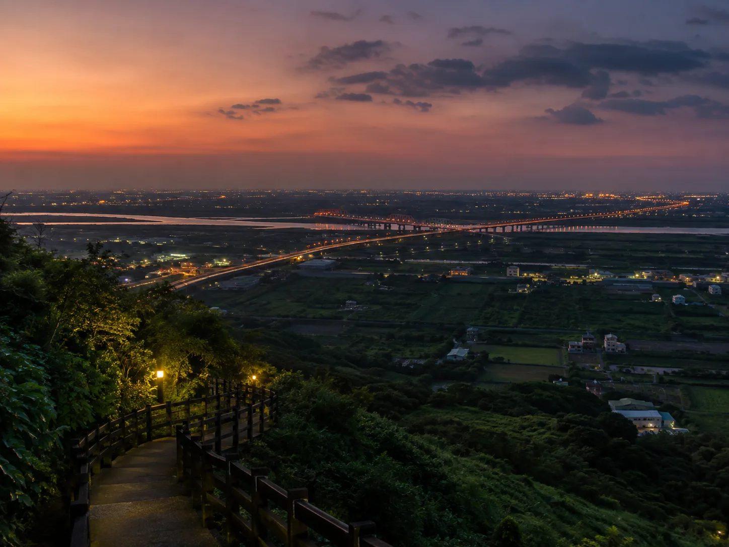 雲林夜景推薦|華山、西螺大橋與北港夜遊指南主題示意圖(Rosemama-san 原創)